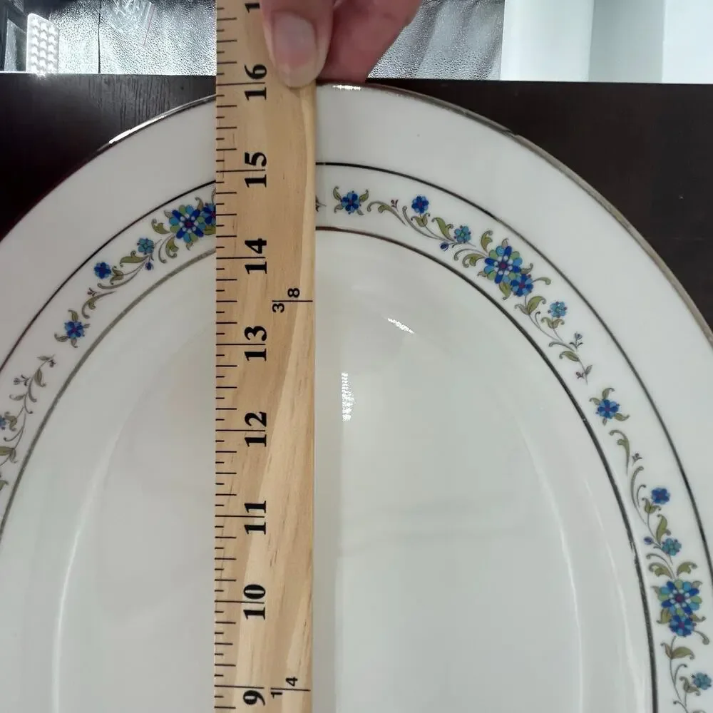 HTF Vintage Noritake Ivory China NORMA 7016 Large Oval Serving Platter 16